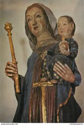 A5403 Religious fine art Altenstadt Papstliche Basilika Fruhgotische Madonna 1330