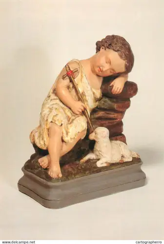 A5403 Religious fine art John the Baptist as a child sleeping statue
