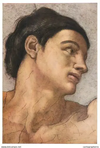 A5403 Religious fine art Cappella Sistina Michelangelo Buonarotti dettaglio