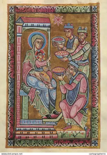 A5402 Religious fine art Tozler St Erentrud Salzburg um 1140 Anbetung der heilige drei Konige