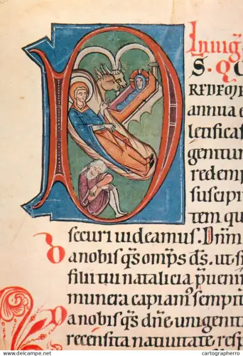 A5402 Religious fine art Geburt Christi Kloster Weingarten 12/13 century