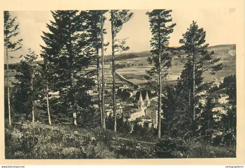 A5438 France La Louvesc (Ardeche) forest scenery vue generale