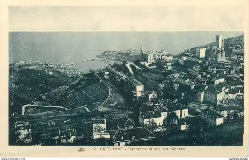 A5437 Monaco La Turbie vue panoramique
