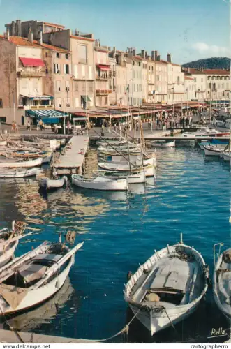 A5419 France Saint Tropez (Var) Barques de peche & Quai Jean Jaures