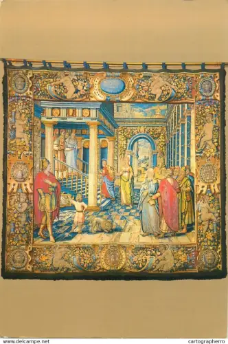 A5414 Italy Arazzo del Duomo di Como La presentazione di Maria al tempio