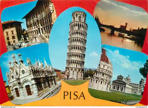 A5414 Italy Pisa souvenir multi view