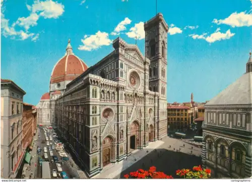 A5414 Italy Firenze Dom and Baptistery