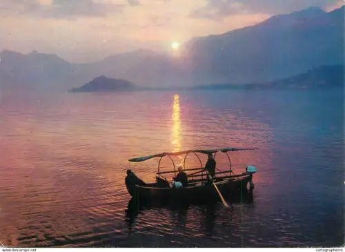 A5414 Italy Lago di Como at sunset
