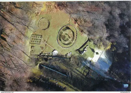 A5409 Romania jud. Hunedoara Gradistea Muncelului Sarmizegetusa Regia Zona Sacra aspect aerian