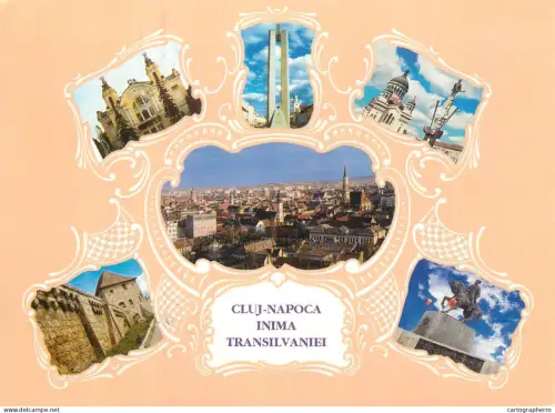 A5409 Romania Cluj-Napoca multi view souvenir