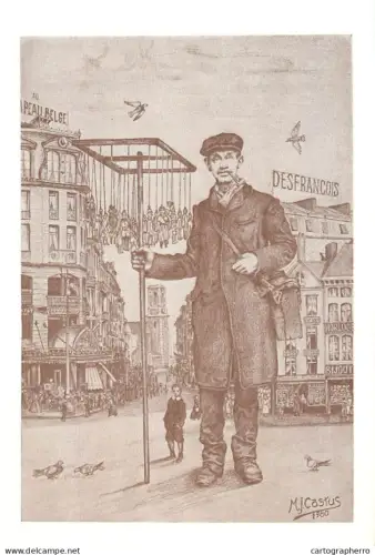 A5409 Social history person to identify MJ Castus signed artwork