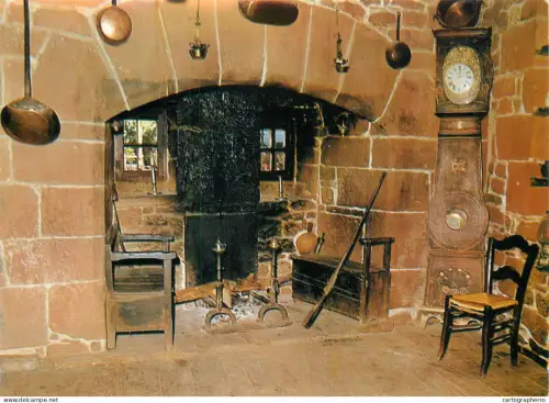 A5409 France Collonges la Rouge (Correze) Auberge "Le Cantou" cheminee ancienne