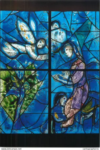 A5408 Religious fine art Mainz Pfarrkirche St Stephan Marc Chagall stained glass window