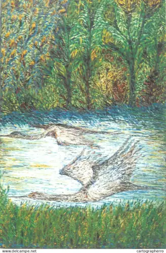 A5408 Religious fine art Sr. M Immolata Meyen, postcard 1987