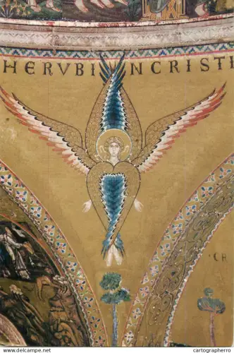 A5408 Religious fine art Venezia Basilica di S Marco Cherubino Mosaico dell'Atrio XIII century