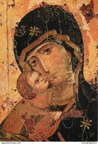 A5405 Religious fine art Wladimirskaja Byzantine Icon from 1130