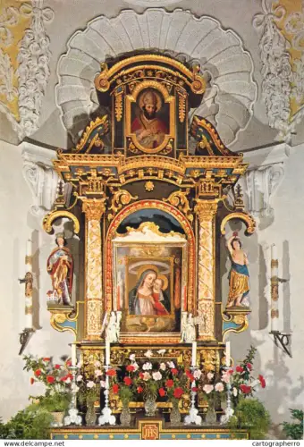 A5405 Religious fine art Germany Unterstein bei Berchtesgaden Schlosskapelle Altar