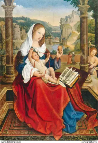 A5406 Religious fine art Maria mit Kind Bernaert van Orley