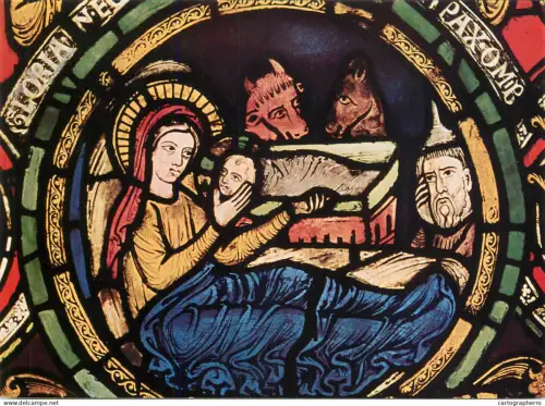 A5404 Religious fine art Koln St Kunibert Kirche Ausschnitt auf Wurzel Jesse Fenster in Chor