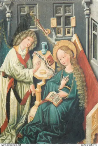 A5404 Religious fine art Maria Verkundigung Tschechischer Meister 1460