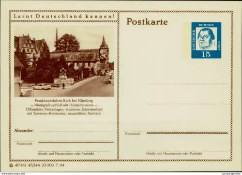 A5937 German illustrated postal stationery postcard Roth