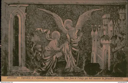 A5939 France Angers Tapisserie de l`Apocalypse Saint Jean et ange