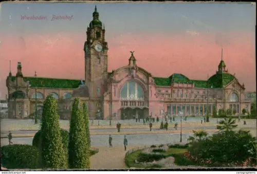 A5939 Germany Wiesbaden AK Bahnhof