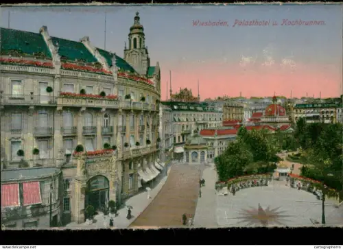 A5939 Germany Wiesbaden AK Hotel