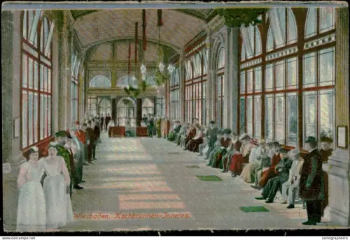 A5939 Germany Wiesbaden AK Kochbrunnen Inneres