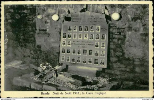 A5938 Belgique Ardenne Martyre Tragedie de Bande veilee de Noel 1944 cave tragique