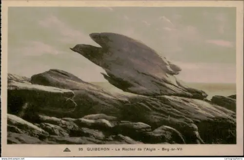 A5938 France Quiberon rocher aigle