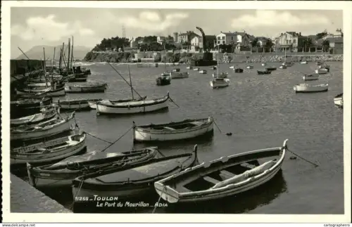 A5938 France Toulon port du Mourillon bateaux