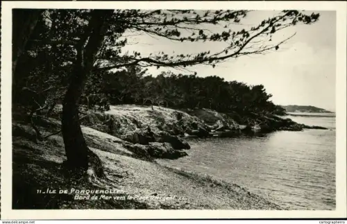 A5938 France Toulon ile de Porqurolles bord de mer