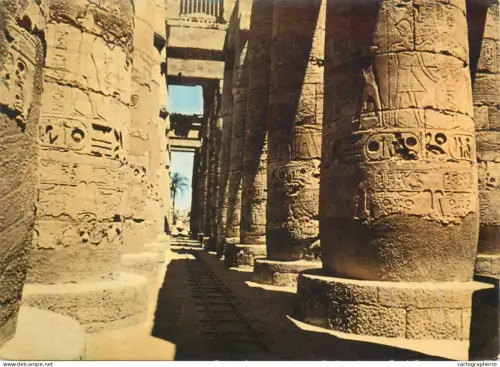 A5444 Egypt Louxor Temple de Karnak Columns of the Great Hall