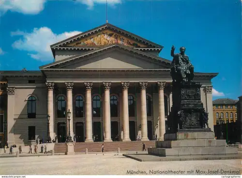 A5442 Germany Munchen Nationaltheater und Max Jospeh Denkmal