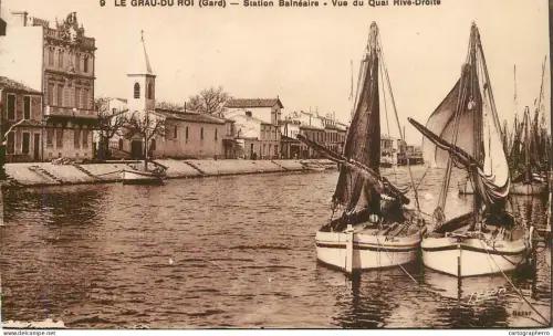 A5945 Le Grau-du-Roi quai cpa