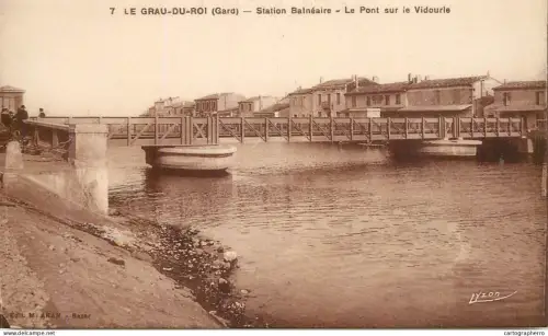 A5945 Le Grau-du-Roi pont cpa