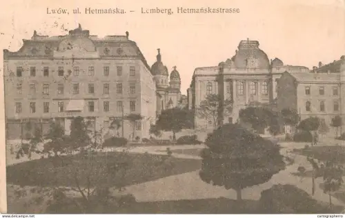 A5945 Ukraine Hetman Street (ul. Hetmańska) in Lviv (Lwów) Lemberg 1915