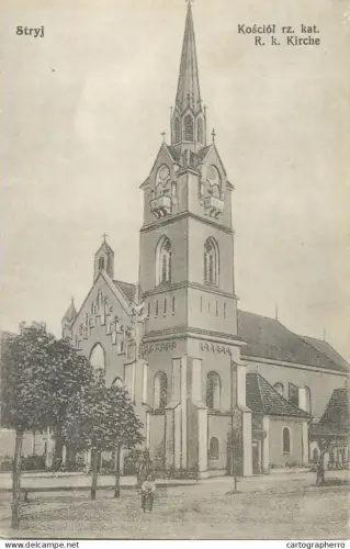 A5945 Ukraine Stryj church 1916