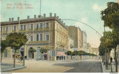 A5945 Greece Athens rue de Stade grand hotel
