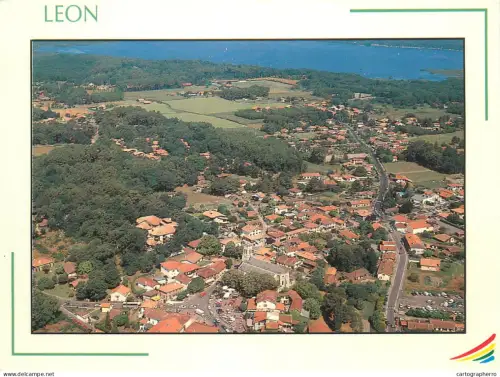 A5483 France Leon (Landes) aerial view