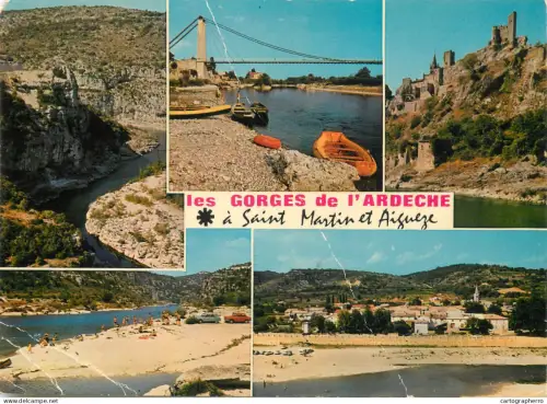 A5483 France Gorges de l'Ardeche a Aigueze et Saint Martin multi view