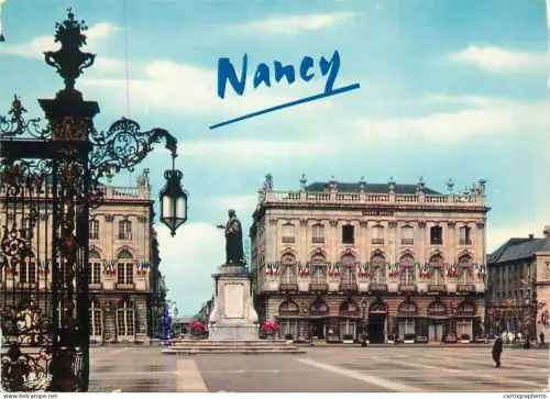 A5483 France Nancy (Meurthe-et-Moselle) Place Stanislas statue monument