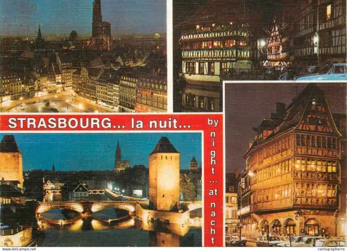 A5483 France Strasbourg la nuit multi view