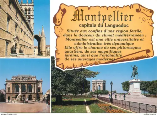A5482 France Montpellier (Herault) multi view souvenir