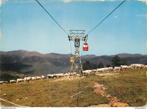 A5482 France environs d'Ax-les-Thermes (Ariege) Telecabine de Bonascre