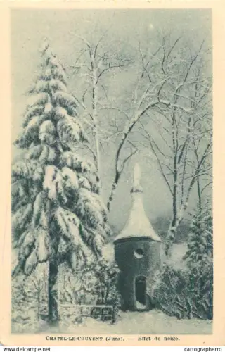 A5985 France Chatel le Couvent (Jura) effet de neige