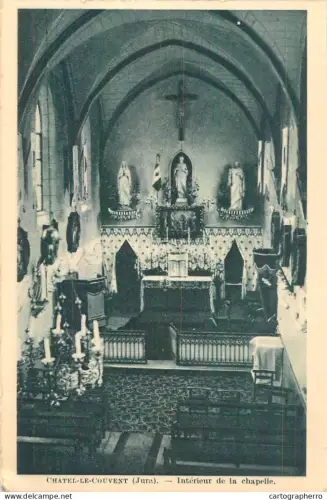 A5985 France Chatel le Couvent (Jura) chapelle interieur