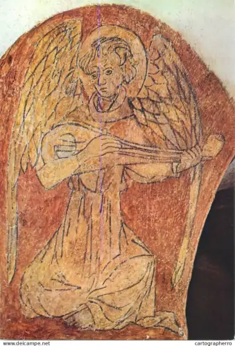 A5481 France Cathedrale de Bayeux (Calvados) La Crypte Ange chant a mandoline