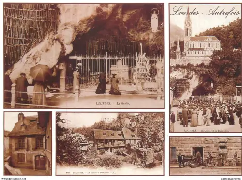 A5481 France Lourdes d'autrefois multi view